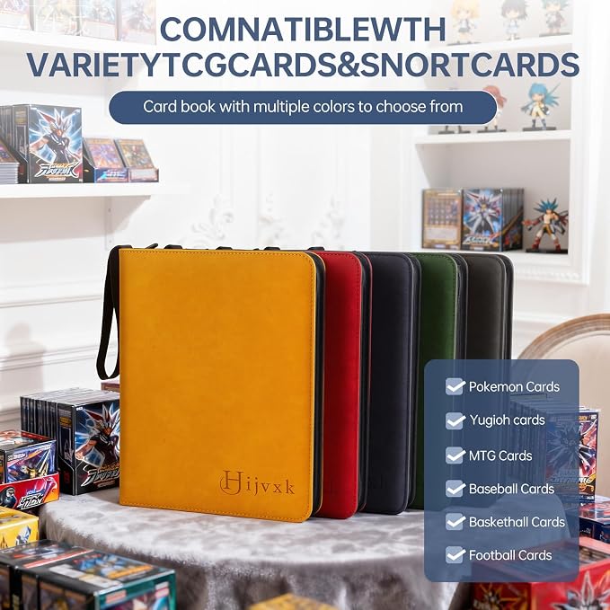 9 Pocket Card Binder, 720 Double Sided Pocket PU Card Binder, Matte Finish - Image 4