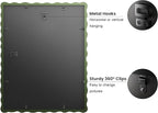 11x14 Picture Frame with Mat for 8x10, Wavy Edge Wooden Real Glass Photo Frame - Image 5