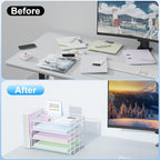 Spacrea Desk Organizers and Accessories, Paper Organizer - Image 2