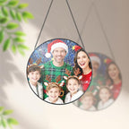 Custom Family Photo Suncatcher, Personalized Faux Stained Glass Window Hanging - Image 4