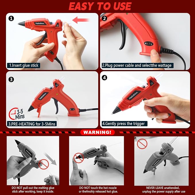 Halobios Mini Dual Temp Hot Glue Gun - Image 7
