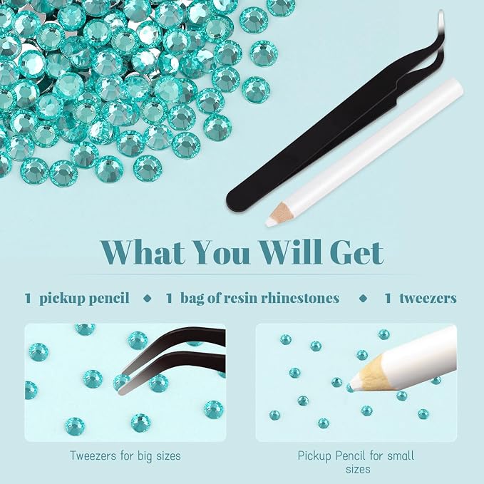 1500PCS 6mm Resin Rhinestones Bulk - Image 6