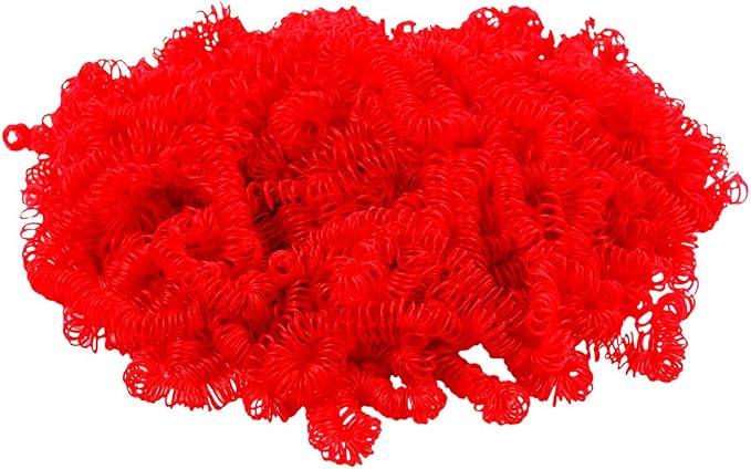 Hygloss 2 oz Curly Doll Hair for Crafts Red- Premium Synthetic Hair for Doll - Image 2