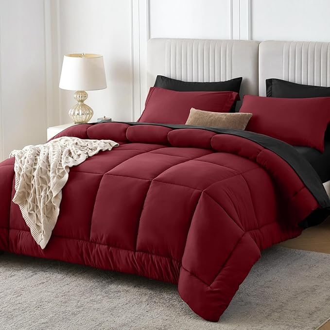 Sasttie Twin XL Comforter Set, 5 Pieces Reversible Twin XL Bed in a Bag by SASTTIE