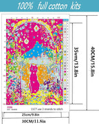 Black Cat Stamped Cross Stitch Kits - Image 2