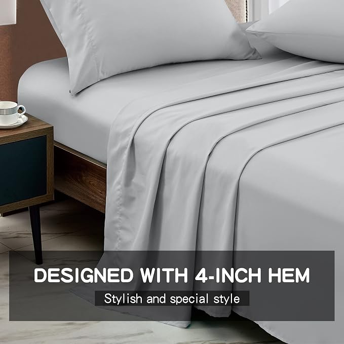 FreshCulture Twin Flat Sheets Only 2 Pack - Image 2