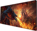 Japanese Desk Mat Dragon Castle Desk Pad Game Aesthetic Mouse Pad Large Gaming by YKJWW