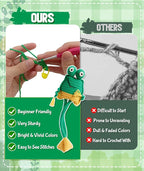 Totiro Crochet Kit for Beginners, Long-Legged Frog Amigurumi Starter Kit - Image 3