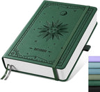 EMSHOI Graph Grid Journal Notebook, 320 Pages, A5 Size | Leather Hardcover by EMSHOI
