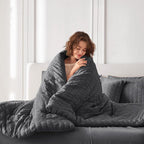 MUXHOMO 7 Pieces Full Comforter Set, Seersucker Bed in a Bag Full Size - Image 8