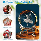 Fairy Crystal Ball Fairy Gifts for Girl | Fairy Lovers Crystal Ball Fairy - Image 3
