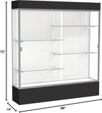 Waddell Spirit Lighted Floor Display Case, Satin Finish - Image 2