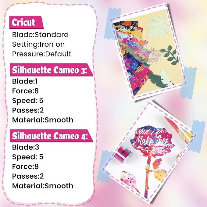 HTVRONT Splatter Heat Transfer Vinyl, 10 Sheets 12"x10" Paint Splatter HTV | - Image 6