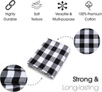 Pico Textiles 10 Yards Bolt Black and White Buffalo Plaid Checkered Flannel - Image 4