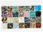 Jewelry Making Kits with 28 Colors Gemstone Chips, Crystal Bead Ring Maker Kit by Yephac-GemstonesBeads