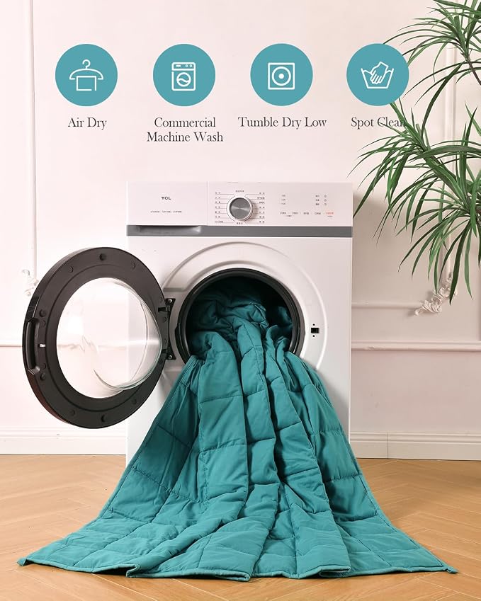 Topblan Weighted Blanket for Adults 12lbs, Soft Cooling Breathable Weighted - Image 7