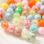 16mm Acrylic Beads 100pcs Yellow Green Ab Candy Color Beads Loose Spacer Bead - Image 8