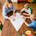 SGftre DIY Blank Diamond Kite for Kids & Adults Easy to Fly, Kite Making Kit - Image 3