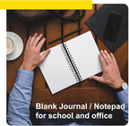 Fulmoon 50 Pcs Black Sketch Book Blank Spiral Notebook Unlined Soft Cover Kraft - Image 5