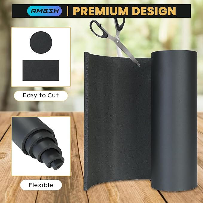1/2" Thick X 17" Wide X 60" Long Closed-Cell Foam Neoprene Padding, - Image 4
