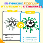 Puff Vinyl Heat Transfer-18 Pcs Puff HTV Heat Transfer Vinyl Sheets Assorted - Image 7