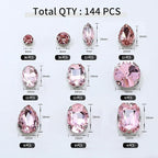 Sew on Rhinestone, Bags and Sewing Accessories，Pink - Image 3