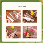 LiveOnce 60pcs DIY Dried Flower Bookmarks - Image 5