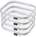 YQBRAO 4-Pack Clear Diaper Bag Organizer Pouches, 1.2mm Ultra-Thick PET Travel by Unknown