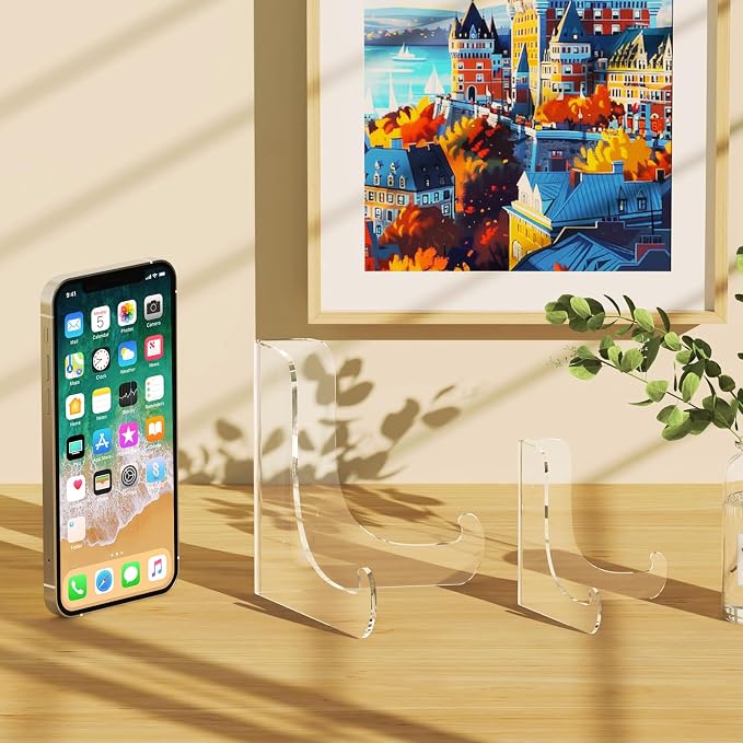 5 Pack Acrylic Display Stand, Plate Stand - Image 5