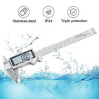 Digital Caliper Measuring Tool, IP54 Waterproof Stainless Steel Vernier Caliper - Image 2