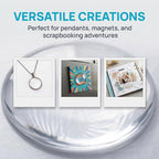 Tosnail 300 Pieces Epoxy Stickers, 1 Inch Round Clear Resin Sticker - Image 6