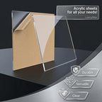 1/8" Thick Clear Acrylic Sheet 14" x 14" - Image 4