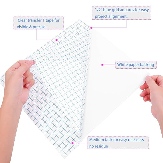 selizo Transfer Tape, 20 Pack Transfer Tape Clear Contact Paper - Image 3