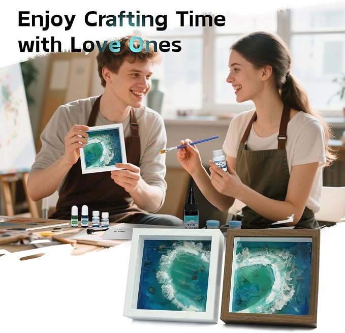 iLAND Crafts for Adults Zen Ocean Resin Art Kit, Creative Teen Crafts Resin Kit - Image 4