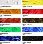 Paul Rubens Oil Paint, 10 Basic Colors*170 ml LargeTubes, Professional Oil - Image 4