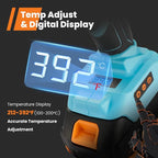 Full Size Cordless Glue Gun, GoGonova 20V Temp Adjust LCD Digital Display Fast - Image 2