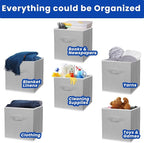 Criusia Storage Cubes, 11 Inch Cube Storage Bins - Image 3