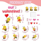 JarThenaAMCS Valentine' s Day Bee Classroom Door Decoration Bulletin Board Set - Image 2