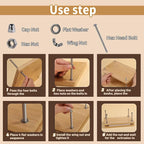 JUPEAN 45 Pcs Book Binding Kits Bookbinding Kit Book Press 7.9”x11.6” - Image 4