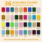 Lemon Yellow Felt Fabric 36" X 36", 1.6mm Thick Soft and Durable Flexible Craft - Image 3