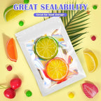 JETMORE 300 Pcs Mylar Bags, Smell Proof Bags Foil Pouch, Holographic Resealable - Image 3