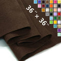 Chocolate Brown Felt Fabric 36" X 36", 1.6mm Thick Soft and Durable Flexible by FANOMMI