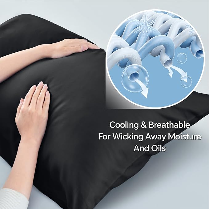 BEDELITE Pillow Cases Standard Size Set of 2, Rayon Derived from Bamboo - Image 3