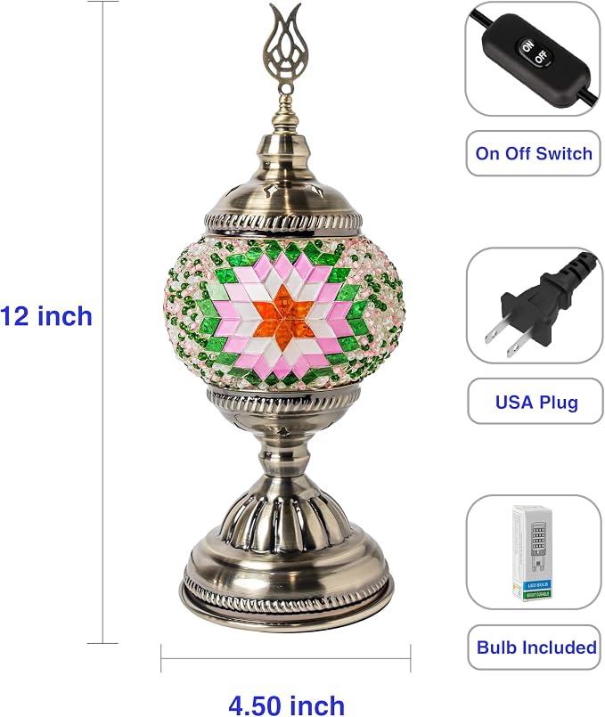 Ottoman Mosaics Turkish Mosaic Lamp Kit | DIY Art & Craft Project - Image 5