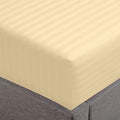Feather & Stitch 1 Piece Fitted Sheet Twin Size, 100% Cotton Damask Sateen Weave by FEATHERSTITCHNEWYORK