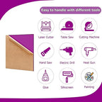 2 Pack 16'' x 20'' Translucent Purple Acrylic Sheet, 3mm Thick Acrylic Plastic - Image 4