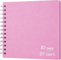 DIY Scrapbook Album 8x8 Inch, Hardcover Kraft Paper Scrap Book Photo Album by Sprsthai