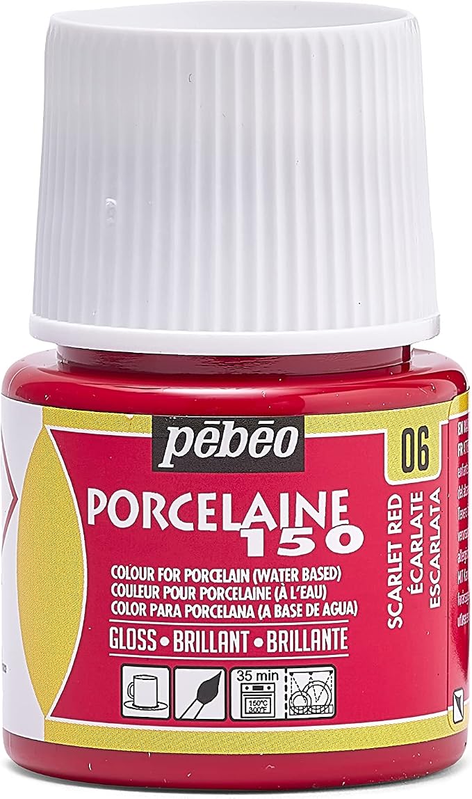 Pebeo Porcelaine 150, Water-Based High-Gloss Porcelain Paint, 45 ml Bottle by Unknown