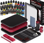 Nicpro All-In-One Miniature Painting Kit, Including 18 Colors Model Paint by Nicpro