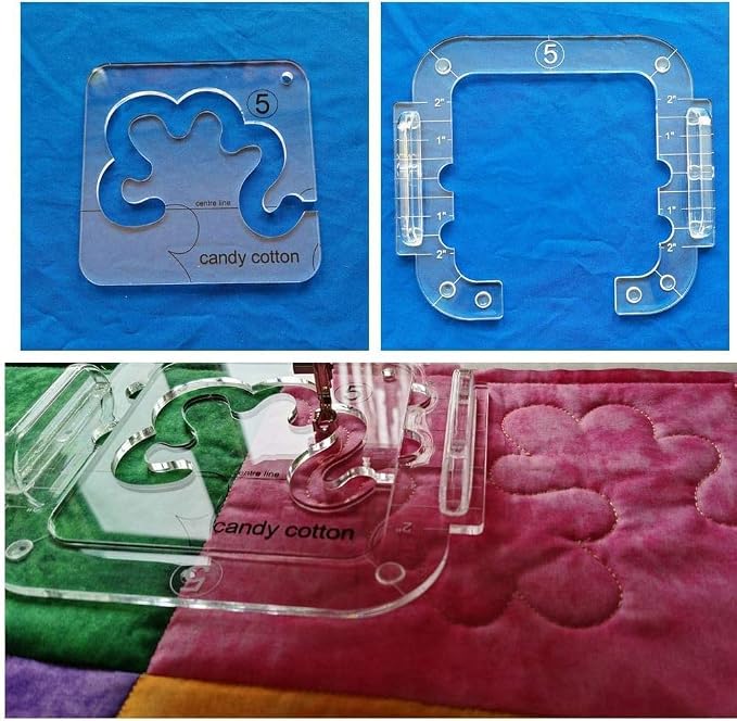 4PCS Free Motion Quilting Template Series 5 - Image 4